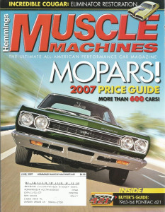 HEMMINGS MUSCLE MACHINES 2007 JUNE - GTX, GT-40, AMCs